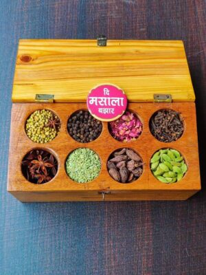 ITUMILANI: Wooden box with 8 compartments